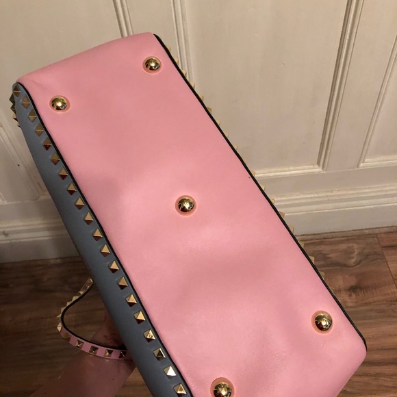 Valentino rockstud studded trapeze tote satchel - Picture 4 of 8